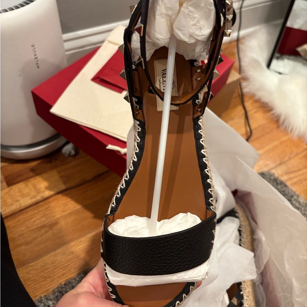 Valentino Women's Black Sandals SIZE 9.5 NEVER WORN